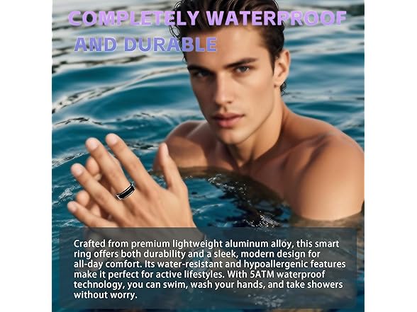 Activity Tracker Ring for Men - Size 7