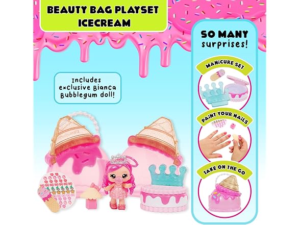 Yummiland Beauty Bag Playset + Lip Gloss Doll