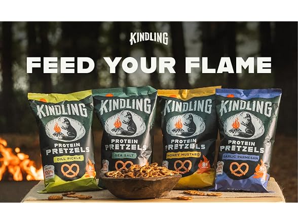 Kindling Protein Pretzels- 12 Pack Variety