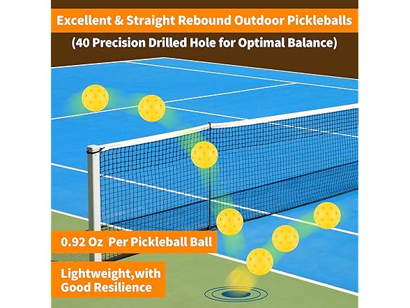 Wiseek Indoor Pickleball Balls