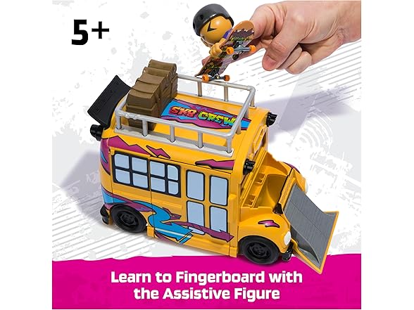 TECH DECK Sk8 Crew 2-in-1 Transforming Ultra Sk8 Bus