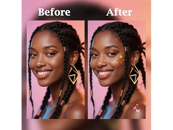 Diesetsr Glitter Freckles Temporary Tattoos