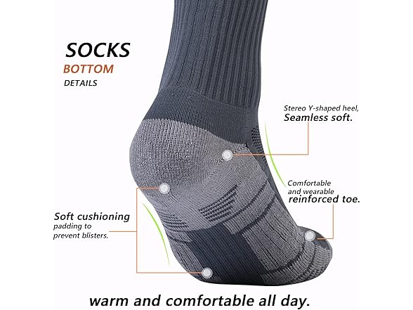 GAXIDES Hiking Compression Socks 3 Pairs