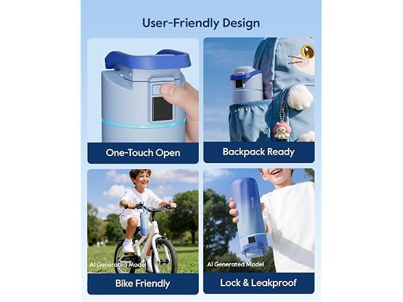 WATERH 16oz Smart Water Bottle