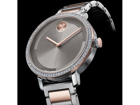 Movado Women's Bold Rose Gold Crystal-Set - Watch