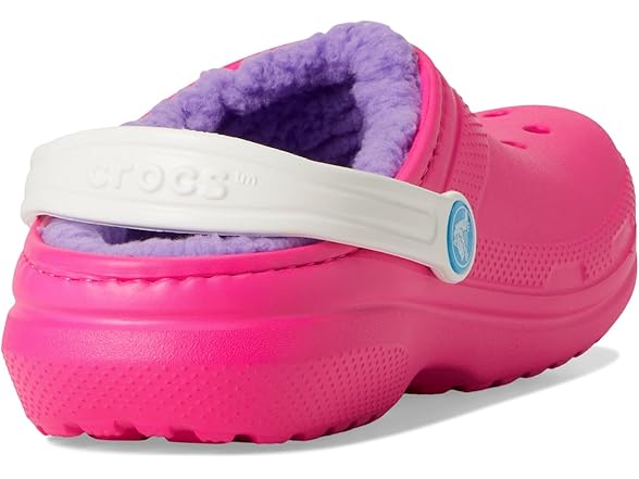 Crocs Classic Lined Kids Clog Pink Crush/Multi