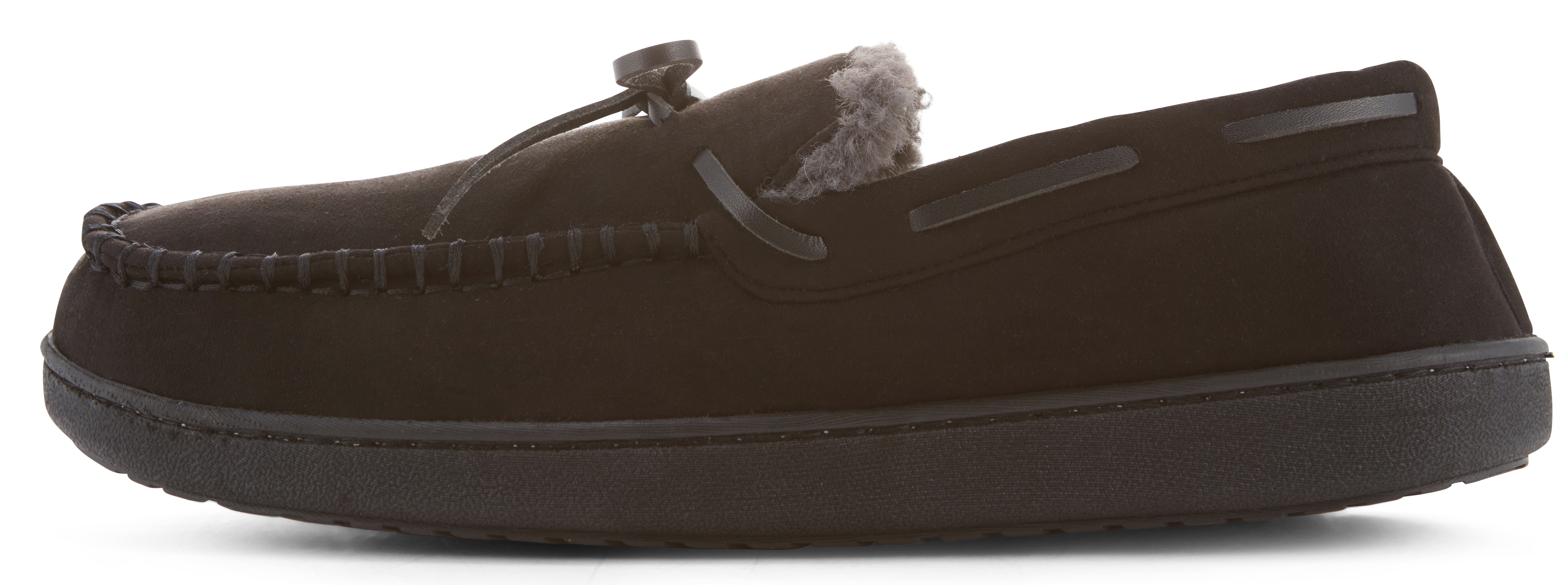 Floopi Men's Moccasin Slipper with Bow - Gallery 17