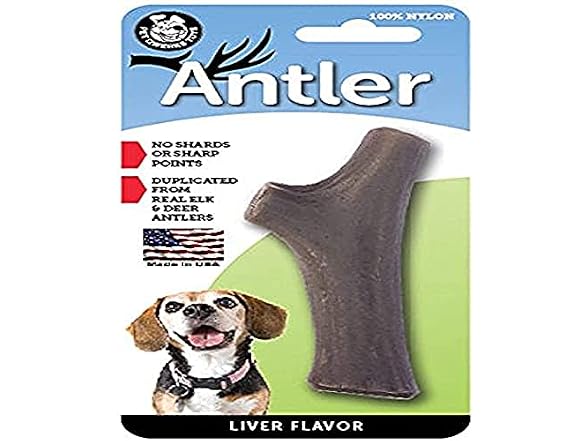 Pet Qwerks Nylon Antler Liver Flavor