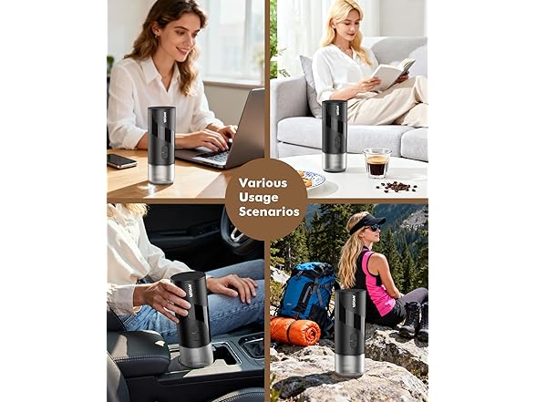 AMOSA Mini Electric Espresso Coffee Maker Set