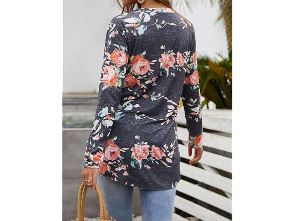 Ezcosplay Women (XL) Long Sleeve Casual Tops Shirt