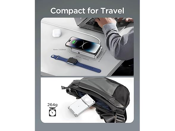 3-in-1 Foldable Magsafe Wireless Charger Stand for Apple