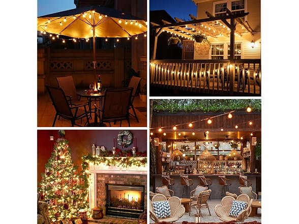 Bosceos 300FT G40 Globe String Lights