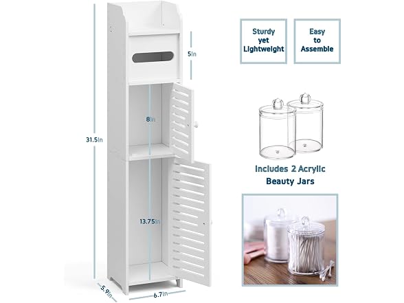 Bathroom Storage Organizer - Floor Standing