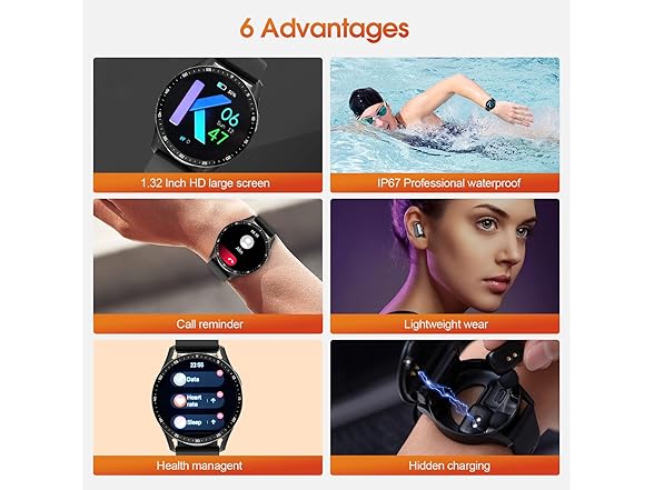 SEMAIZON Smart Watch with Earbuds