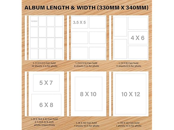 Safedealshop Magnetic Self-Stick Photo Album