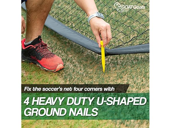 Kids Soccer Goals Set of 2, 6x4 ft