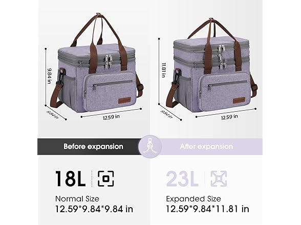 Maelstrom Lunch Bag Women,23L Purple