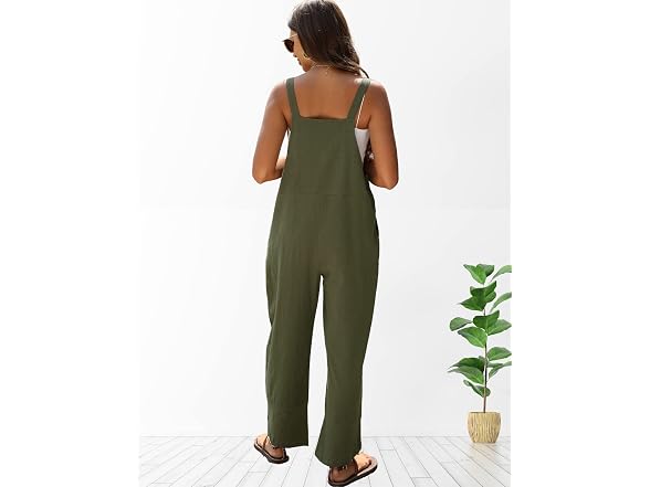 Gozoloma Women (S) Bib Cotton Linen Overalls