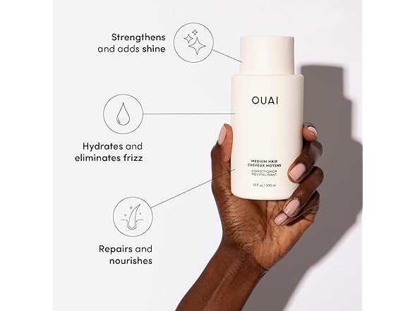 OUAI Medium Shampoo and Conditioner Set