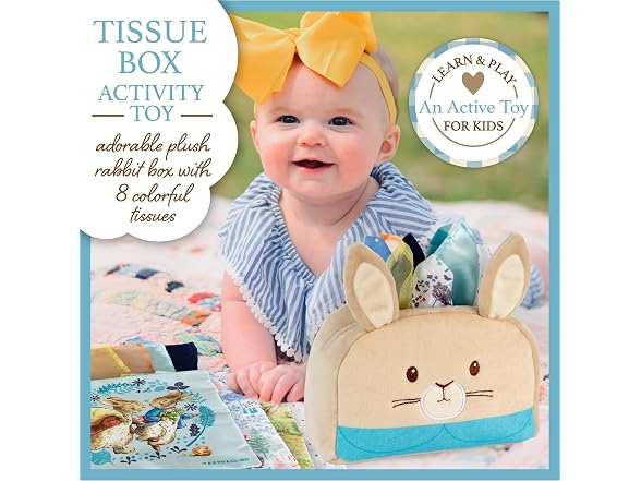 Kids Preferred Peter Rabbit Tissue Box Sensor Toy