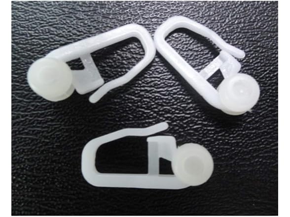 FOMIYES 50 Pcs Curtain Track Glider Hooks Pla