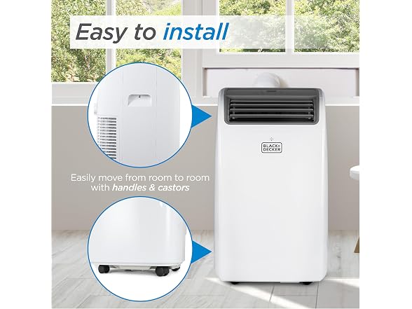 BLACK+DECKER BPT08HWTB 8,000 BTU Portable AC