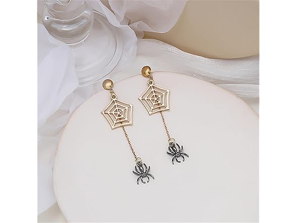 WETMT Spider Dangle Earrings