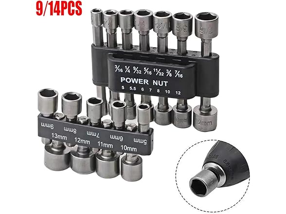 GFJNDERH AAP-Tool-147 14pcs Powerful Socket
