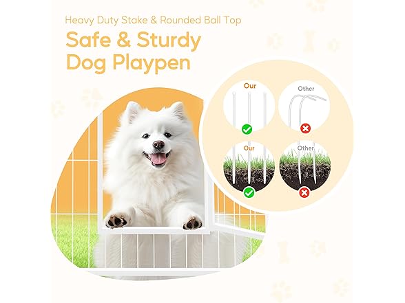 Dog Playpen 32 Inch 8 Panels
