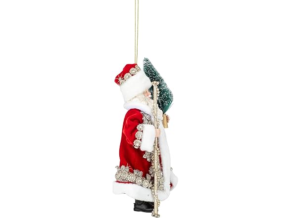 Kurt S. Adler 6.5" Fabriché™ Regal Red Santa Tree