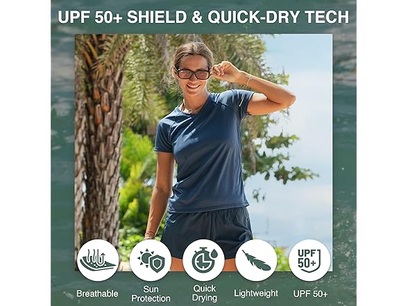 Kanu Surf Women's SS Navy Rashguard (M)