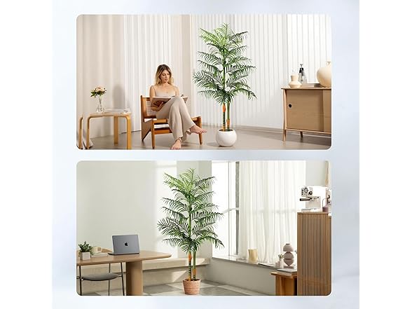 NOVAROOT Artificial Golden Cane Palm Tree