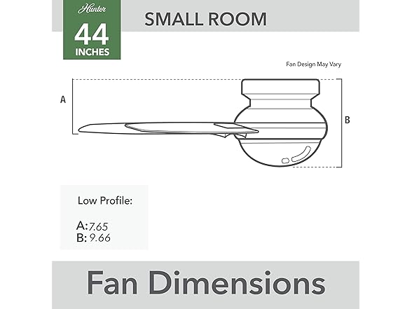 Hunter Fan 44" Ceiling Fan w/ 3-Blades