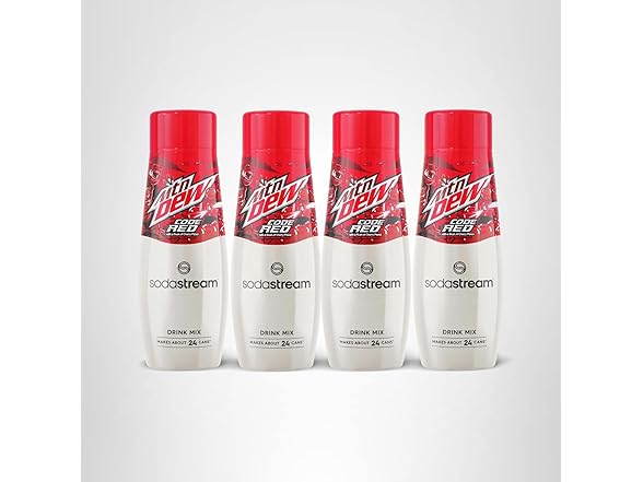 SodaStream 1924236010 Pack of 4 MTN Dew Code Red Dri