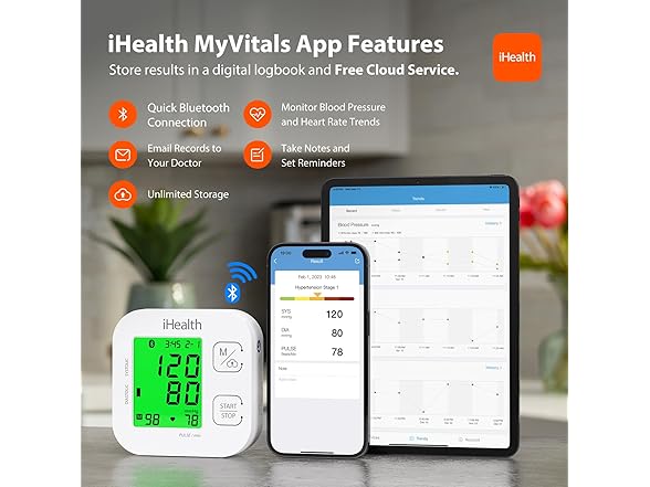 iHealth Smart Upper Arm Blood Pressure Monitor