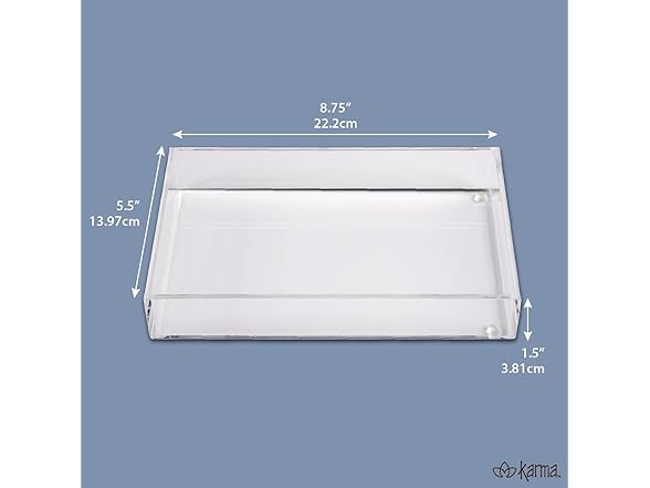 Karma, Acrylic Guest Napkin Holder for Table & Kitchen