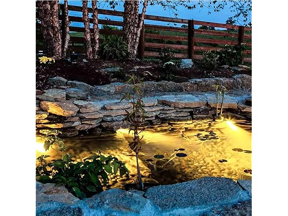 yoosuml Warm White Pond Lights