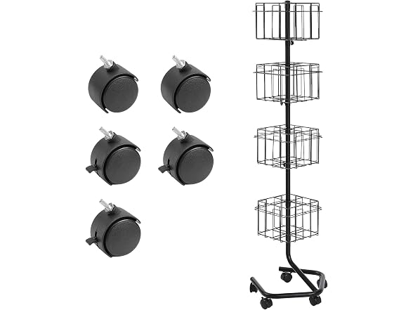 Brochure Display Rack, 4-Tier 32 Pockets