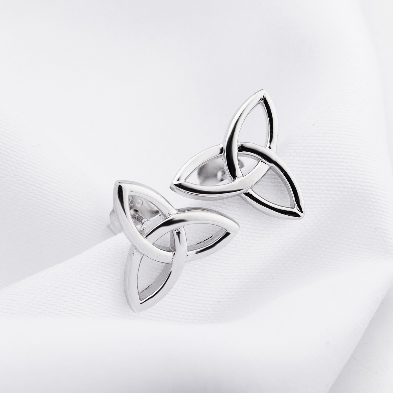 Sterling Silver Celtic Studs - Gallery 4