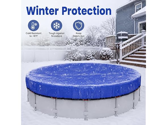 21 ft Round Winter Pool Cover