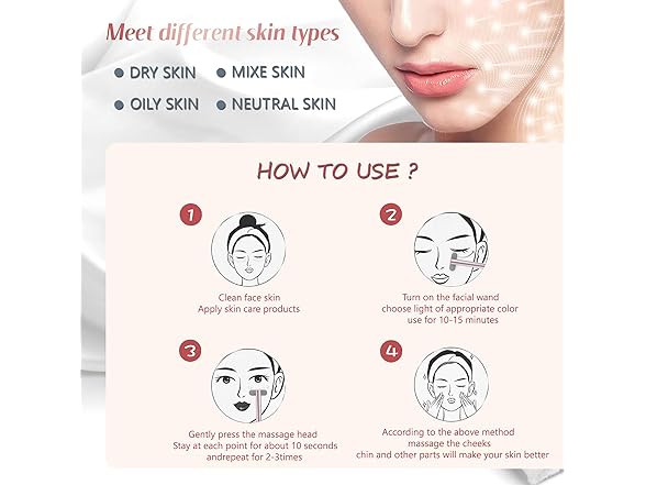 Fxtiaa Red Light Therapy Wand for Face