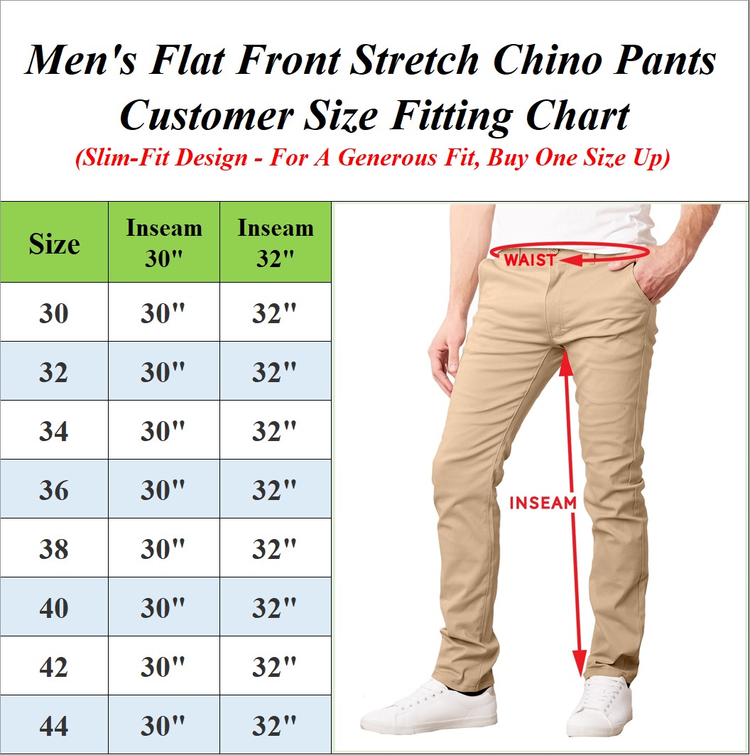 3Pk Mens Flat Front Stretch Chino Pants - Gallery 12