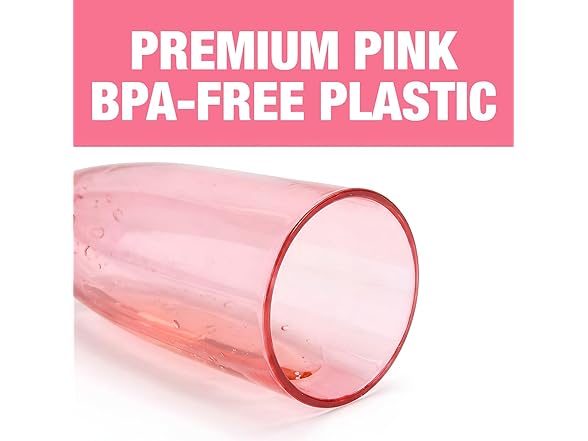 Fun Express 9" 6 oz. Silver Disco Ball Stem Pink Flutes