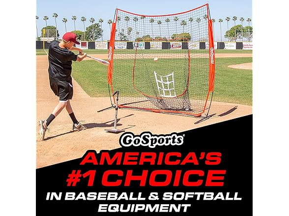GoSports 7 ft x 7 ft Hitting & Pitching Net