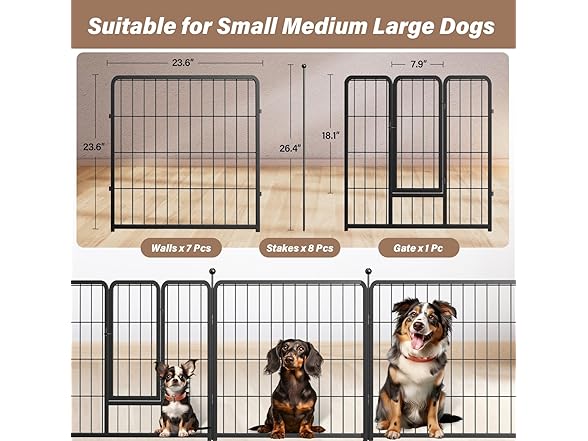 YSSOA Dog Playpen Indoor, Puppy Playpen