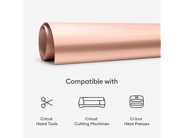 Cricut Everyday Iron On- Rose Gold, 2ft