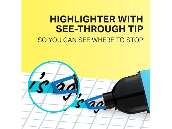 Sharpie Sharpie Clear View Highlighters, 4-Pack