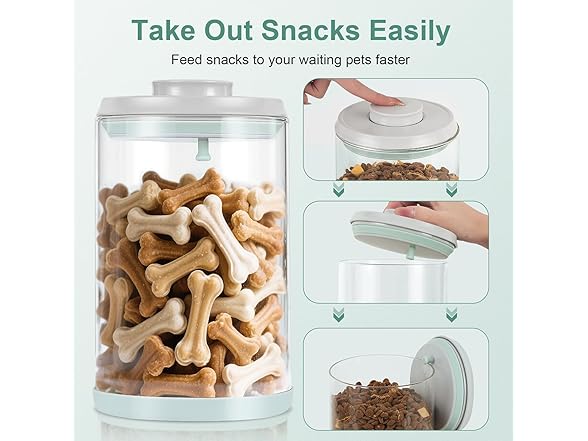 Dog Treat Container Airtight Jar