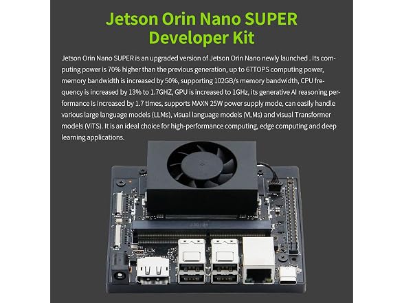 N-VIDIA Jetson Orin Nano 8GB RAM Super