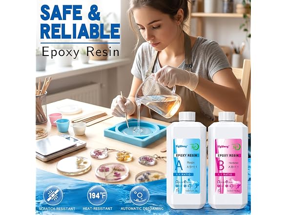 SigWong Epoxy Resin 40OZ Clear Kit
